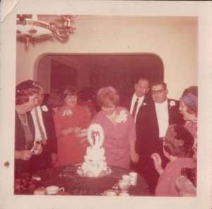 Mom & Dad's wedding reception - 1965